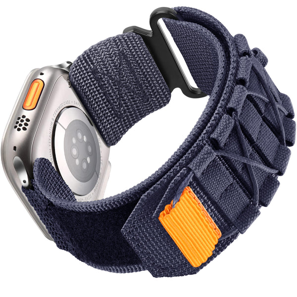 Nylon Canvas Loop Kardborreband för Apple Watch