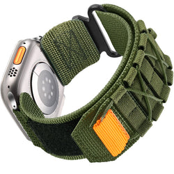 Nylon Canvas Loop Kardborreband för Apple Watch