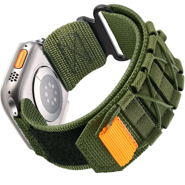 Nylon Canvas Loop Kardborreband för Apple Watch